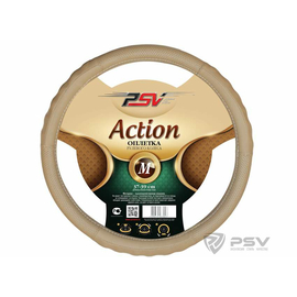 Оплётка на руль PSV ACTION Fiber (Бежевый) М