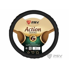 Оплётка на руль PSV ACTION Fiber (Черный) L