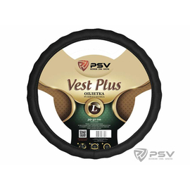 Оплётка на руль PSV VEST (EXTRA) PLUS Fiber (Черный) L