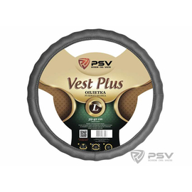 Оплётка на руль PSV VEST (EXTRA) PLUS Fiber (Серый) L