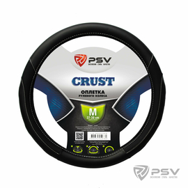 Оплётка на руль PSV CRUST (Черный/Отстрочка белая) M