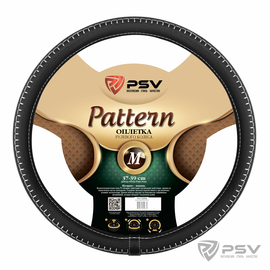 Оплётка на руль PSV PATTERN Fiber (Черный/Отстрочка белая) M