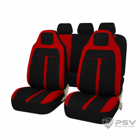 Авточехлы универсальные PSV Vertex (Красный)