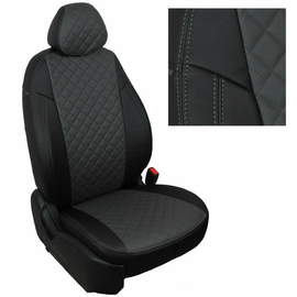 Черный + Темно-серый Ромб