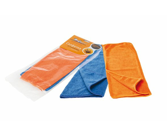 Набор салфеток из микрофибры, синяя и оранжевая (2 шт., 30*30 см) AirLine AB-V-01