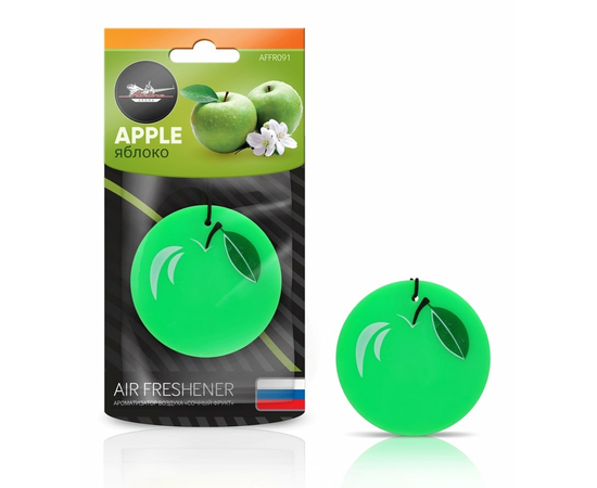 Ароматизатор подвесной пластик "Сочный фрукт" яблоко AirLine AFFR091