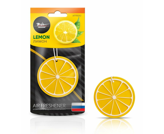Ароматизатор подвесной пластик "Сочный фрукт" лимон AirLine AFFR092
