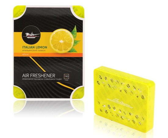 Ароматизатор под сиденье гелевый макси "Тундра" итальянский лимон AirLine AFSI141