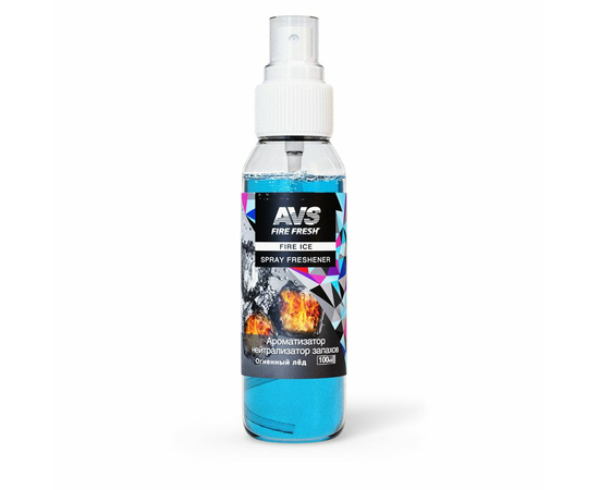 Ароматизатор-нейтрализатор запахов AVS AFS-009 Stop Smell (аром.Fire Ice/Огнен. лёд) (спрей 100мл.)