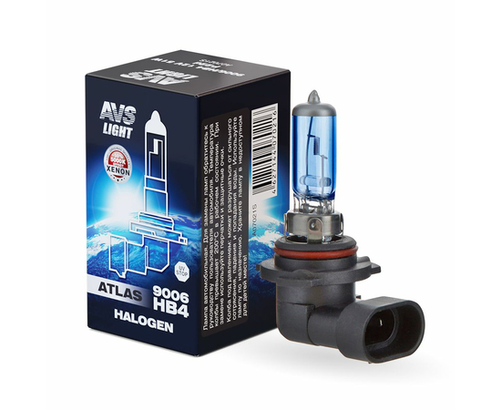 Лампа галогенная AVS ATLAS BOX /5000К/ HB4/9006.12V.55W (1 шт.)