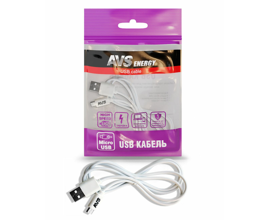 Кабель AVS micro USB (1м) MR-311