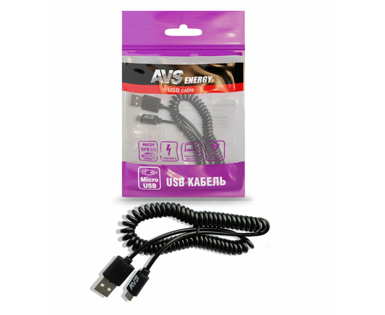 Кабель AVS micro USB (2м, витой) MR-32
