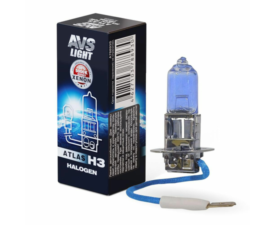 Лампа галогенная AVS ATLAS BOX /5000К/ H3.24V.70W (1 шт.)