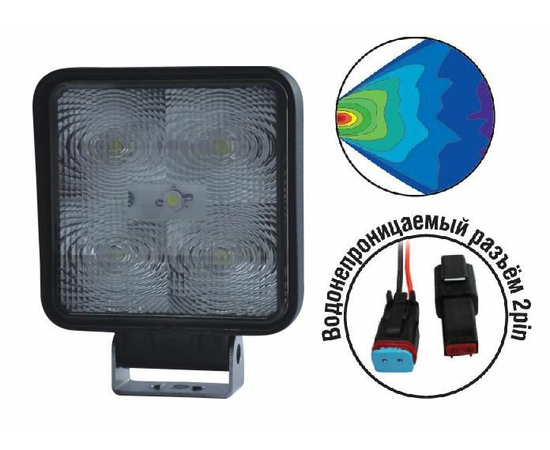 Светодиодные фара "OFF-Road" AVS Light FL-1210 (15W) серия "Basic"