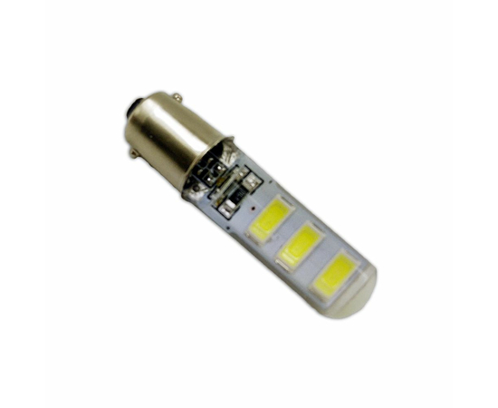 Лампа светодиодная T8 B044 /белый/ (BA9S) 6SMD 5730 12V, блистер 2 шт