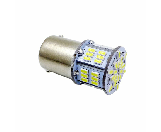 Лампа светодиодная T15 S099B /белый/ (BAY15D) 54SMD 3014 10-30V 2 contact, коробка 2 шт