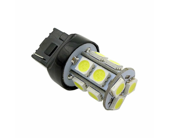 Лампа светодиодная T20 T048B /красный/ (W3*16D) 13SMD 5050, 2 contact, коробка 2 шт.