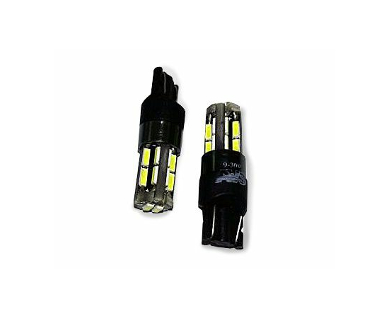 Лампа светодиодная T10 T104 /белый/ (W2.1x9.5D) CANBUS 18SMD 4014 12-24V.блистер, 2 шт.