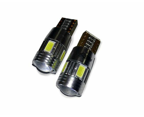 Лампа светодиодная T10 C023 /белый/ (W2.1x9.5D) 5SMD 5730, блистер, 2 шт.