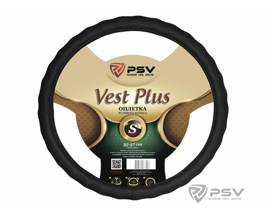Оплётка на руль PSV VEST (EXTRA) PLUS Fiber (Черный) S