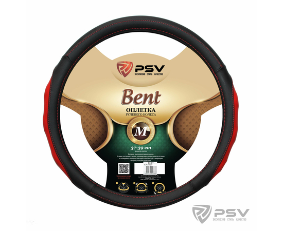 Оплётка на руль PSV BENT Fiber (Черно-Красный) М
