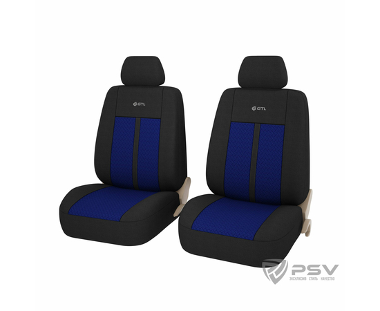 Авточехлы универсальные PSV GTL Modern 2 FRONT (Синий)